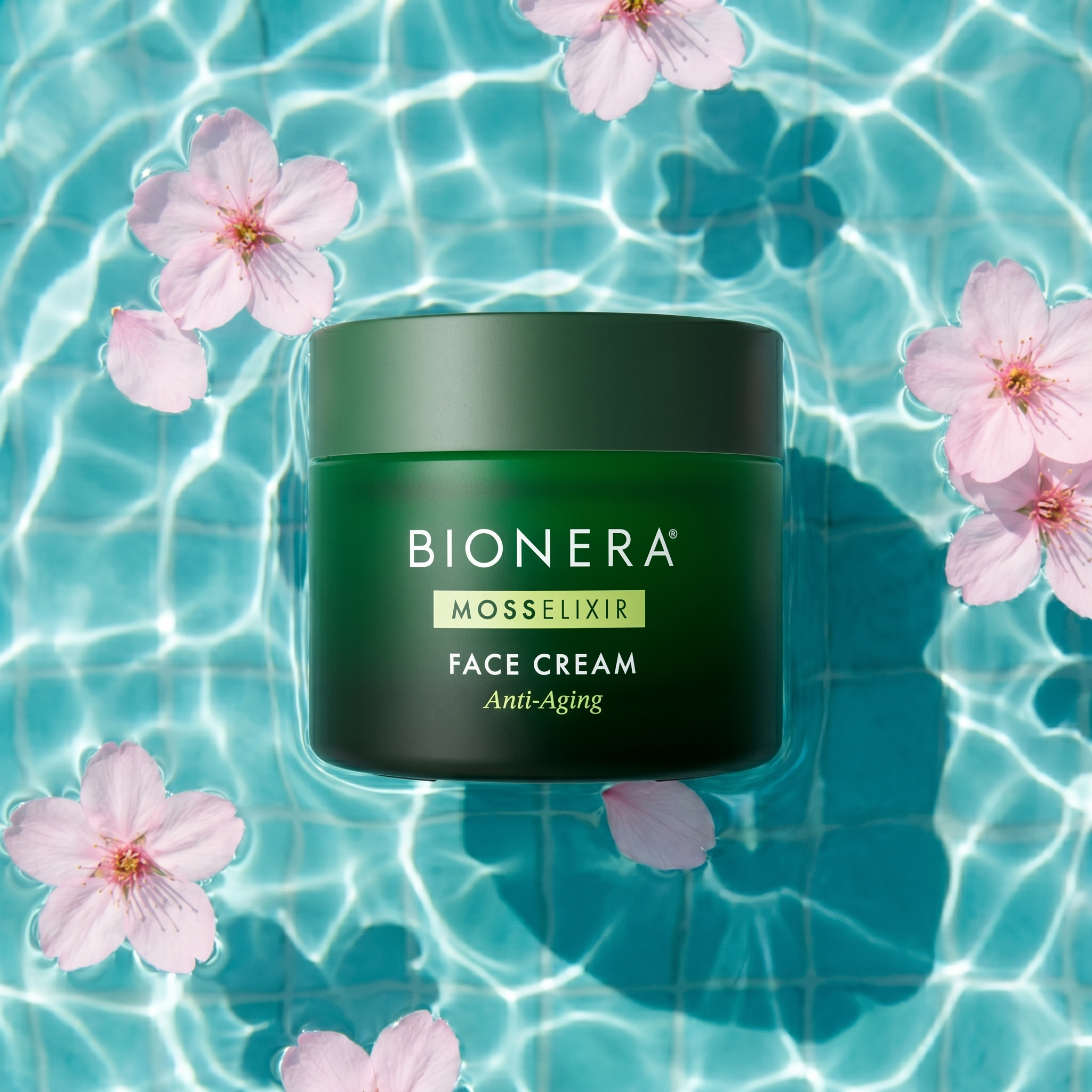 MossElixir Face Cream im Pool